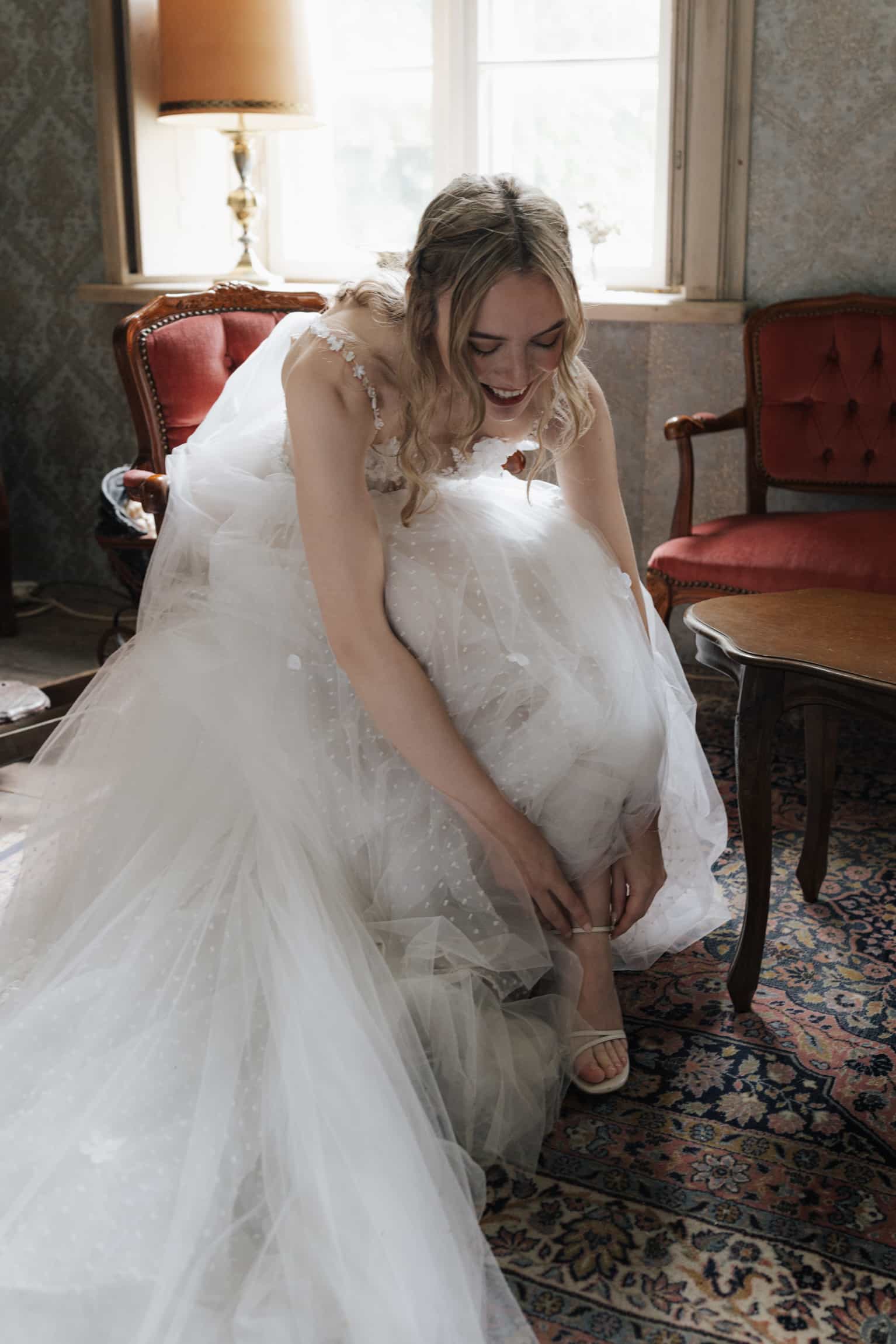 Authentischer Moment vom Hochzeitstag