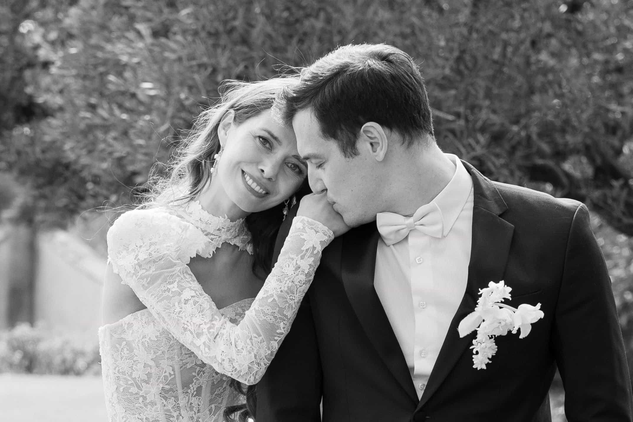 Ungestellte dokumentarische Hochzeitsaufnahme